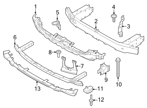 2025 BMW i7 IMPACT ABSORBER, LOWER FRONT Diagram for 51119463975