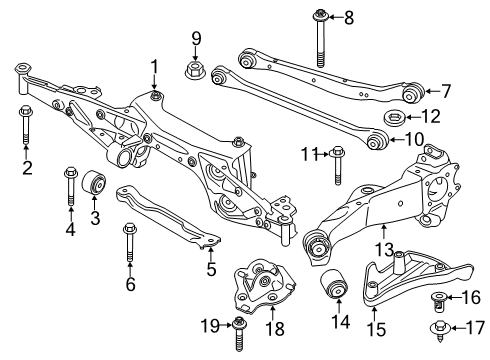 2025 BMW X2 Rubber Mounting Diagram for 33306895634