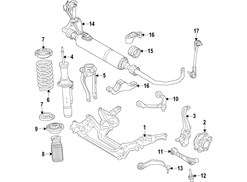 2023 BMW M8 Front Coil Spring Diagram for 31337856978