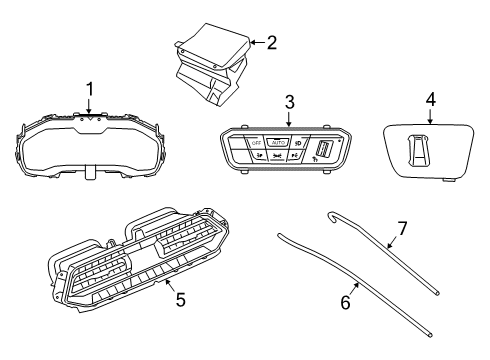 2021 BMW X5 M CONTROL UNIT LIGHTS Diagram for 61315A16B06