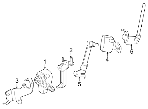 2025 BMW iX HOLDER F.RIDE HEIGHT SENSOR Diagram for 37146892220