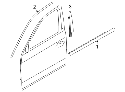 2025 BMW X3 SHAFT COVER RIGHT FRONT DOOR Diagram for 51335A319F6