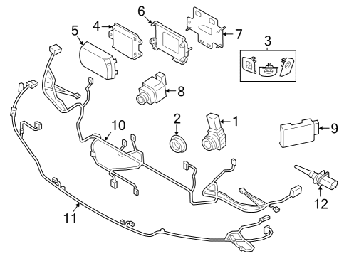 2025 BMW 430i xDrive Gran Coupe RADOME Diagram for 66319500096