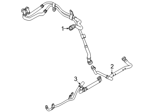 2025 BMW 550e xDrive Hoses, Lines & Pipes Diagram 2