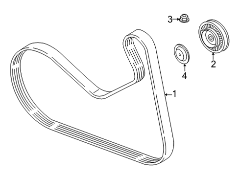 2021 BMW X3 MECHANICAL BELT TENSIONER Diagram for 11289455975