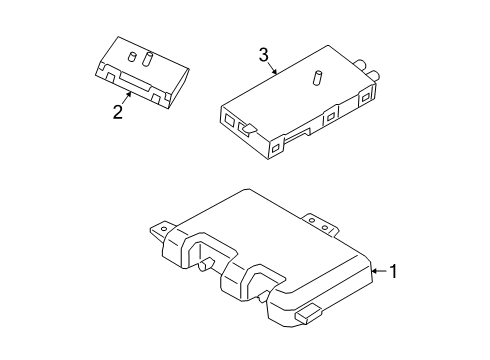 2024 BMW 840i HEAD UNIT HIGH 3 Diagram for 65125A16A54