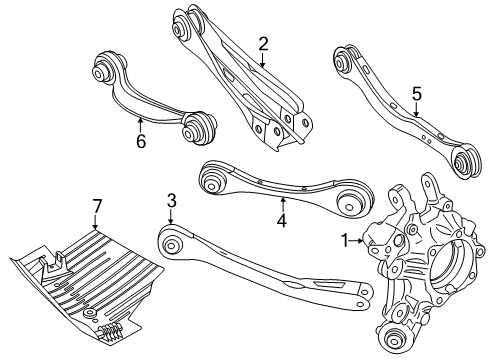 2025 BMW X3 TRAILING ARM Diagram for 33308844800