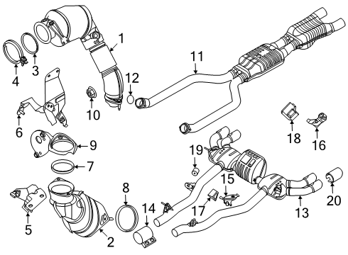2025 BMW M5 Vibration Absorber Diagram for 18409845819