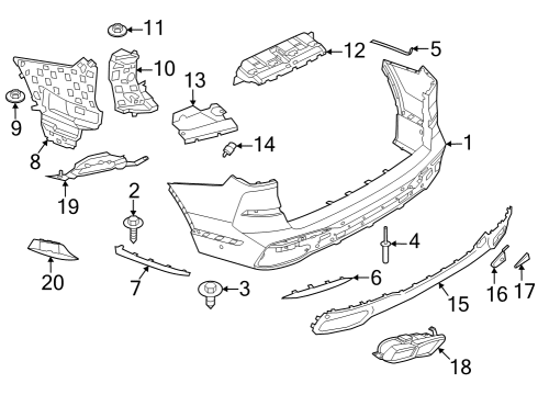 2023 BMW X7 TRIM EXHAUST SYSTEM, LEFT Diagram for 51125A1FA17
