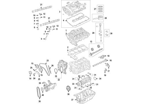 2021 BMW 330i CHAIN Diagram for 11418482271