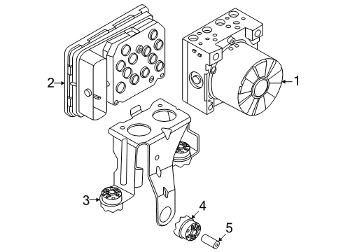 2024 BMW 230i Hydro Unit DSC Diagram for 34505A9CE85