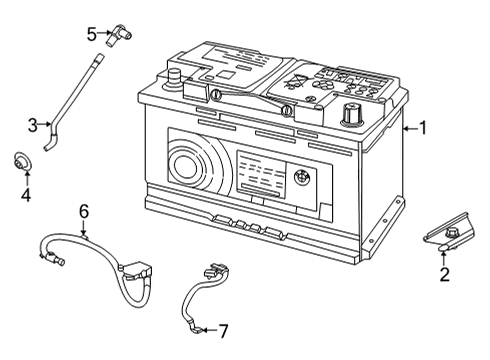 2023 BMW 230i xDrive POSITIVE BATTERY CABLE Diagram for 61125A69346