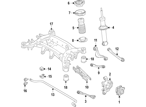 2022 BMW X5 SPRING STRUT REAR LEFT VDC Diagram for 37106869025