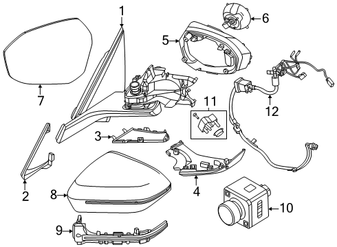 2024 BMW 540i xDrive LOWER HOUSING SECTION TOP VI Diagram for 51165A841C2