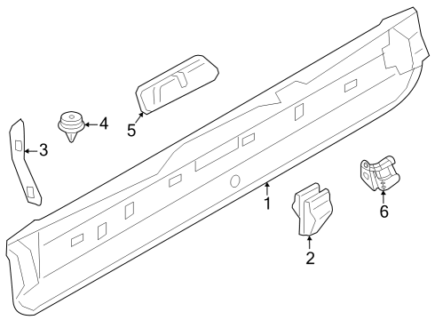 2022 BMW X5 M SET, RUBBER COVER, STRIKER Diagram for 51499450083