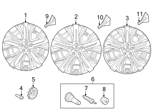 2022 BMW iX Disc Wheel Light Alloy Diagram for 36115A41F90