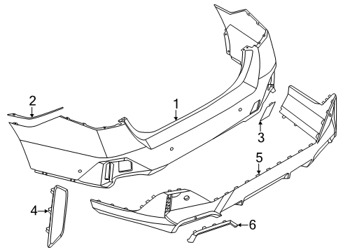 2025 BMW i5 Bumper & Components - Rear Diagram 3