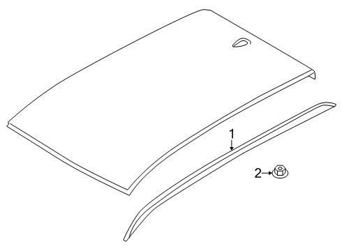 2025 BMW X3 Roof & Components Diagram 2