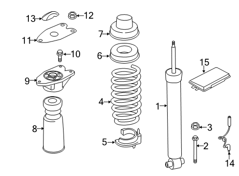 Rear Coil Spring Diagram for 33536851933
