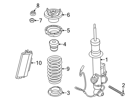 Rear Coil Spring Diagram for 33536795438