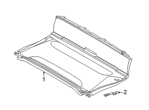 2021 BMW 430i BRACKET, HEADLINER, RIGHT Diagram for 51179881006