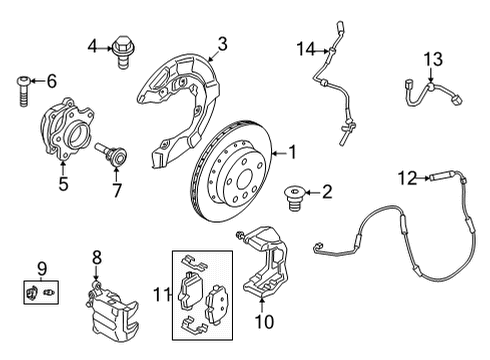 2023 BMW 230i xDrive Protection Plate Left Diagram for 34206871339