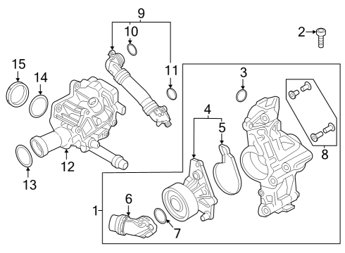 2023 BMW M440i Gran Coupe SET OF BUSHES Diagram for 11515A14A58