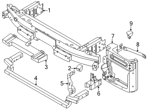 2025 BMW XM Bumper & Components - Front Diagram 2
