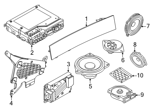2025 BMW X2 RMFD.HEAD UNIT HIGH 6 Diagram for 65125B5DD98