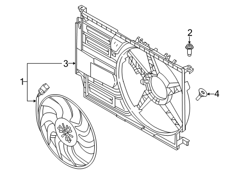 2024 BMW X2 FAN COWL Diagram for 17425A676F9