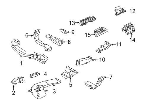 2021 BMW 750i xDrive COVER, AIR DUCT, REAR COMPAR Diagram for 51477408167