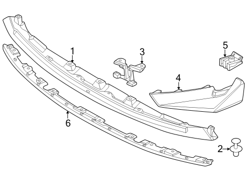 2024 BMW M3 FRONT SPLITTER LEFT Diagram for 51117907353