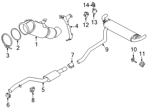 2024 BMW X7 REAR SILENCER Diagram for 18305A430F9