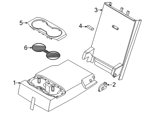 2025 BMW M5 CENTER ARMREST Diagram for 52205A4FE70