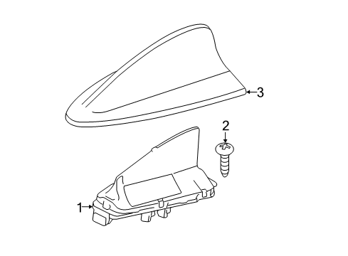 2021 BMW M2 Antenna Amplifier Fm Diagram for 65209277818
