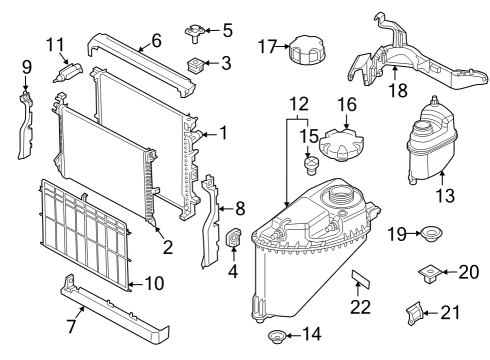 2021 BMW X6 BRACKET EXPANSION TANK Diagram for 17138095707