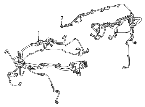 2023 BMW Z4 Engine Sensor Wiring Harness Diagram for 12518664886