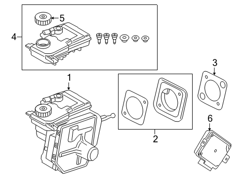 2022 BMW X7 Power Brake Diagram for 34515A3BA64
