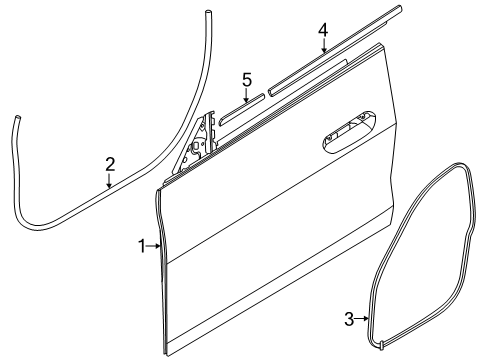 2022 BMW i4 Shaft Cover Outer Front Door Diagram for 51335A5C0B7
