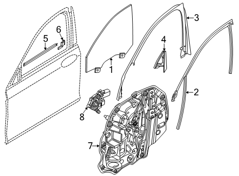 2024 BMW i5 Front Door Diagram 2