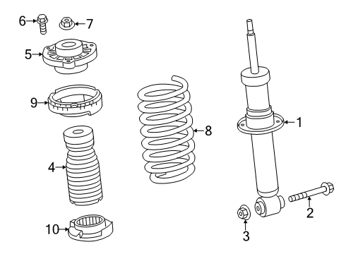 Rear Coil Spring Diagram for 33536884923
