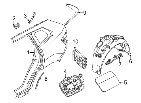 2025 BMW X3 Cover Pot Diagram for 51175A25847