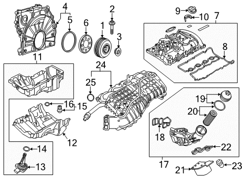 2021 BMW 230i xDrive SET OF SEALS Diagram for 11425B3A1A5