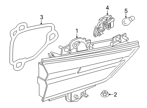 2023 BMW X2 REAR LIGHT IN TRUNK LID, LEF Diagram for 63219881587