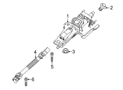 2025 BMW 228 xDrive Gran Coupe Shroud, Switches & Levers, Steering Column Assembly, Steering Gear & Linkage, Steering Wheel & Trim Diagram 2