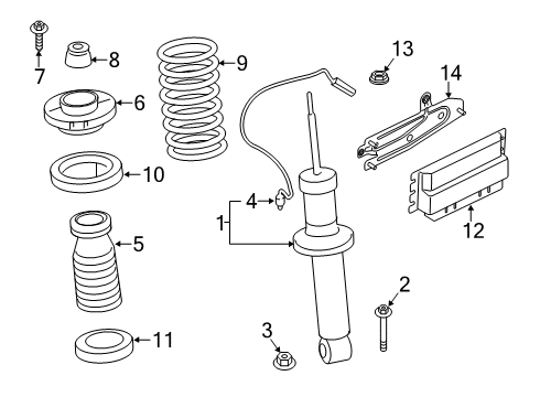 2021 BMW X4 HOLDER VDP CONTROL UNIT Diagram for 37146882224