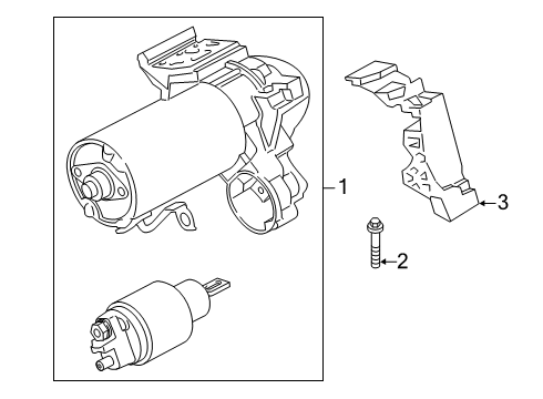 2025 BMW 330i RP STARTER MOTOR Diagram for 12419454628