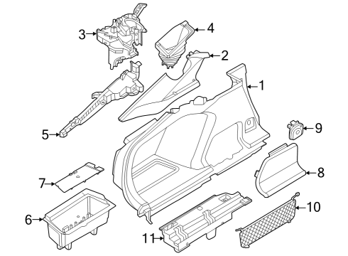 2025 BMW i4 SUPPORT, SHOULDER, FRONT LEF Diagram for 51477489861