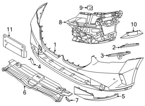 2025 BMW i5 Bumper & Components - Front Diagram 2