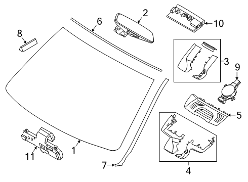2021 BMW X5 M Camera-Based Driver-Assistan Diagram for 66519871913